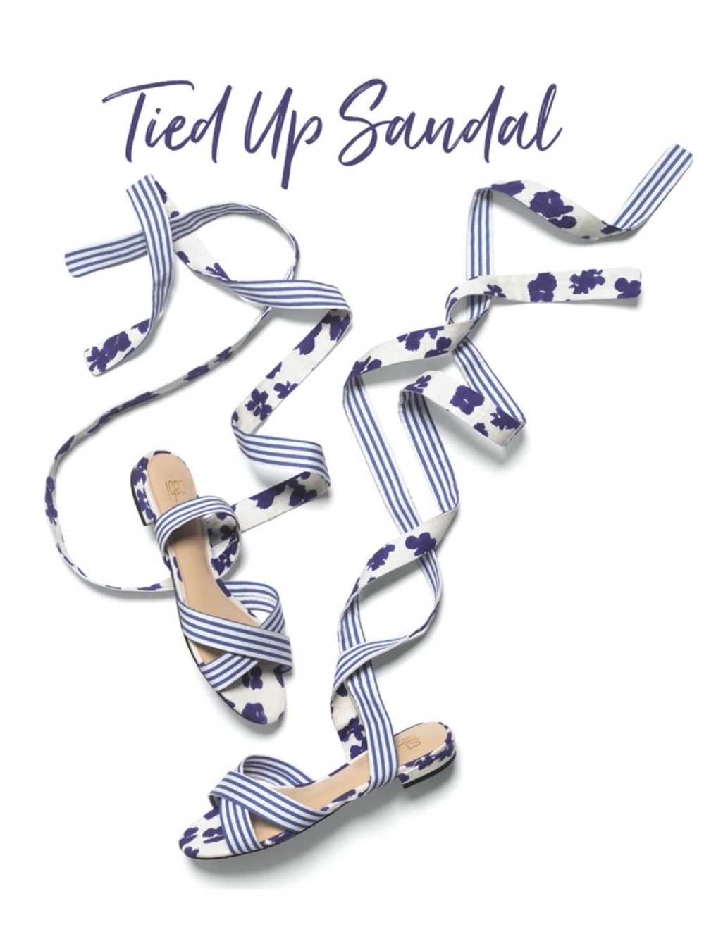 CAbi Tied Up Wrap Sandals Size 10